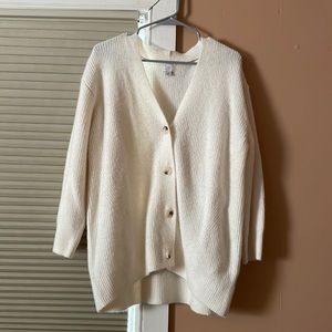 a new day : cream colored cardigan SIZE M